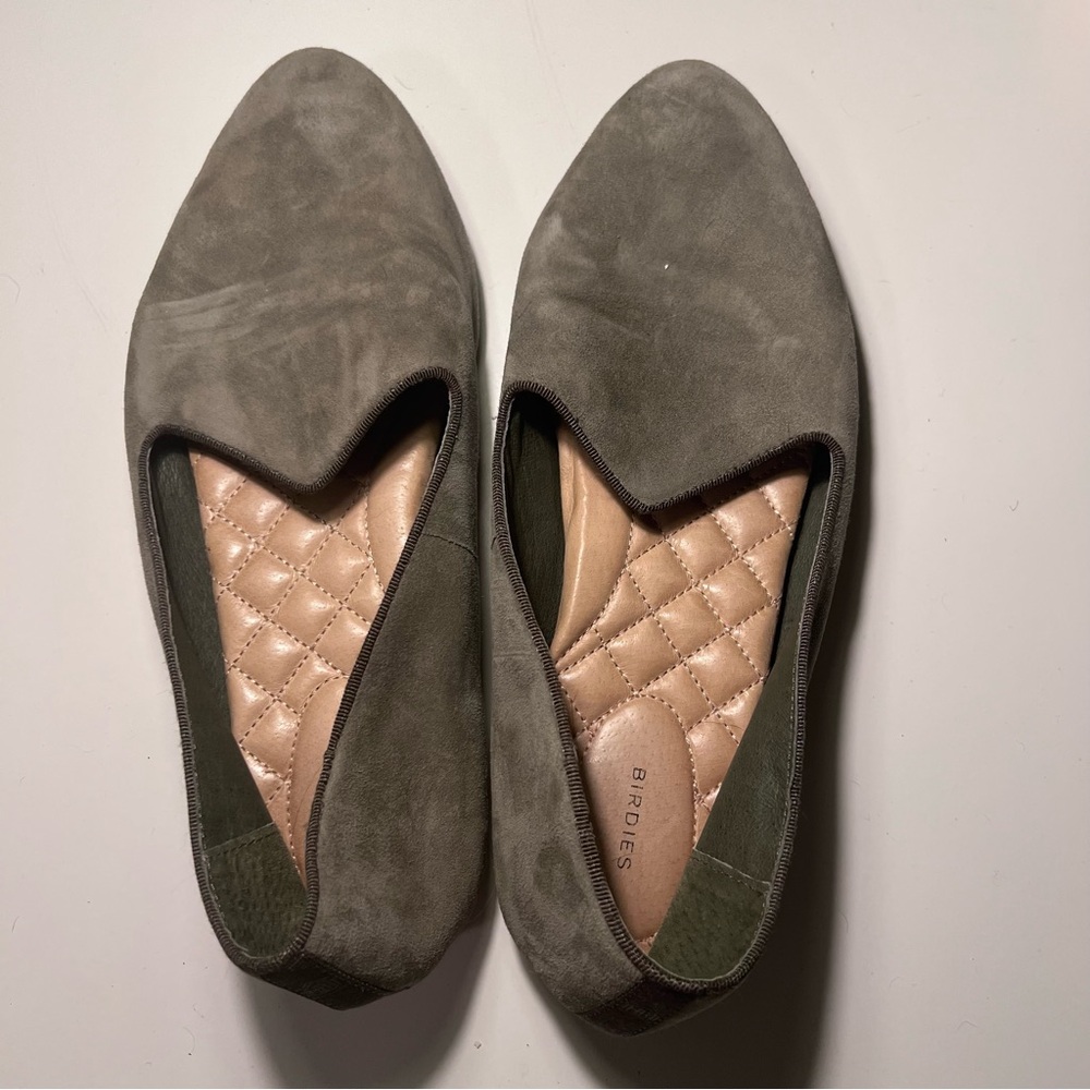 Birdies The Heron Slip On Loafer Dusty Moss Green Size 8.5